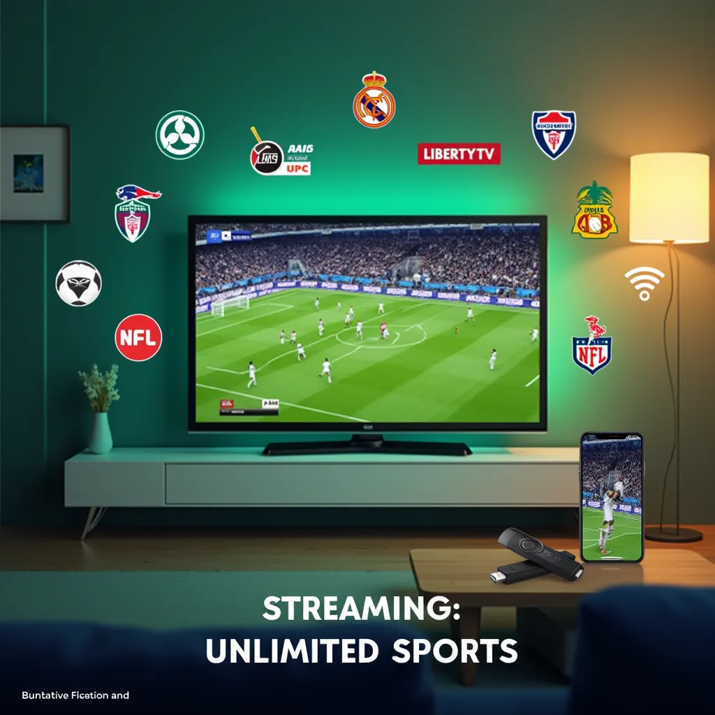 Watch live sports in HD with apps like FuboTV and LibertyTV.