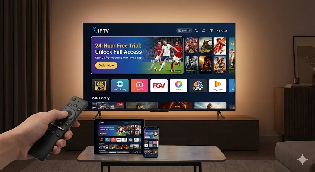 IPTV free trial 24 hours